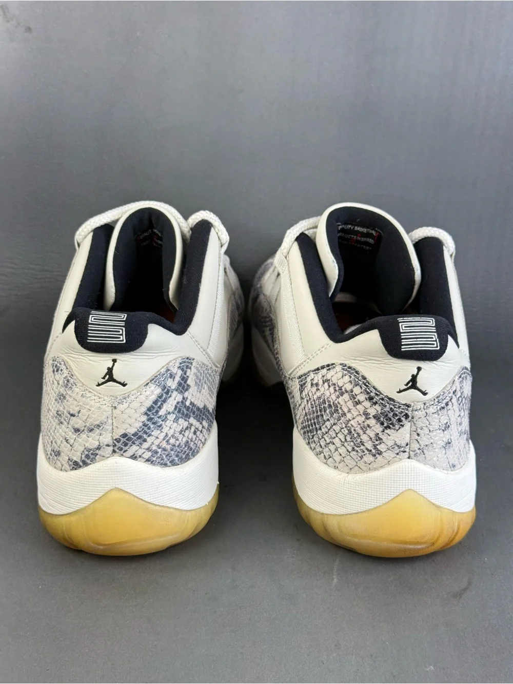 JORDAN 11 RETRO LOW 'LIGHT BONE SNAKESKIN' sneaker shoes men’s size 13